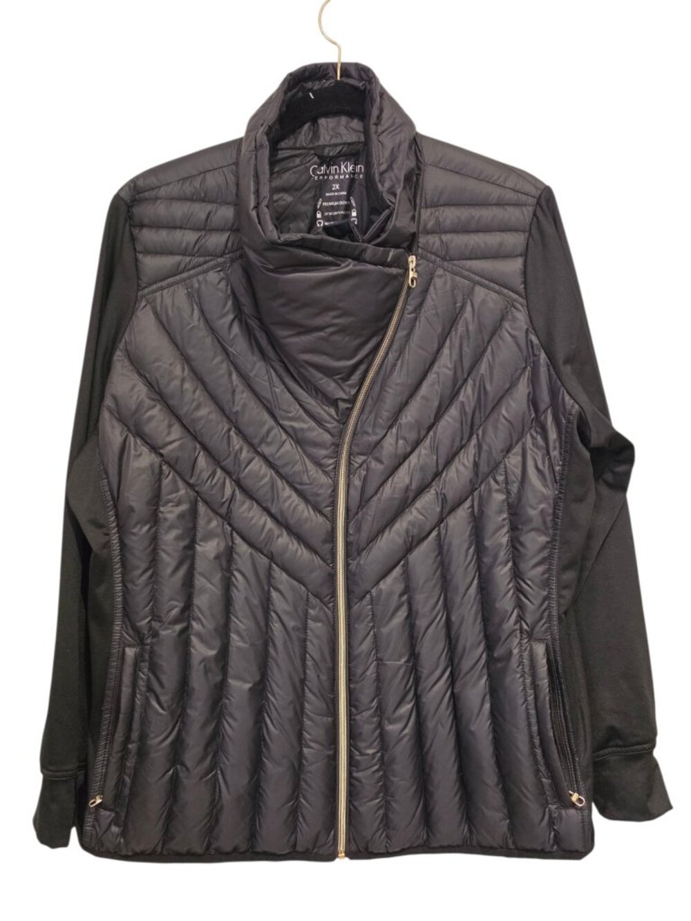 Calvin Klein Performance mixed-media puffer jacket Size 2X